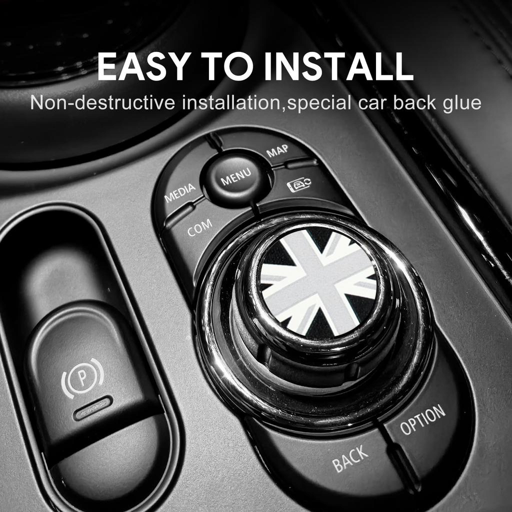 FDAIUN For BMW Mini F Series Volume Button Decoration Accessory Leather Material Stylish Custom