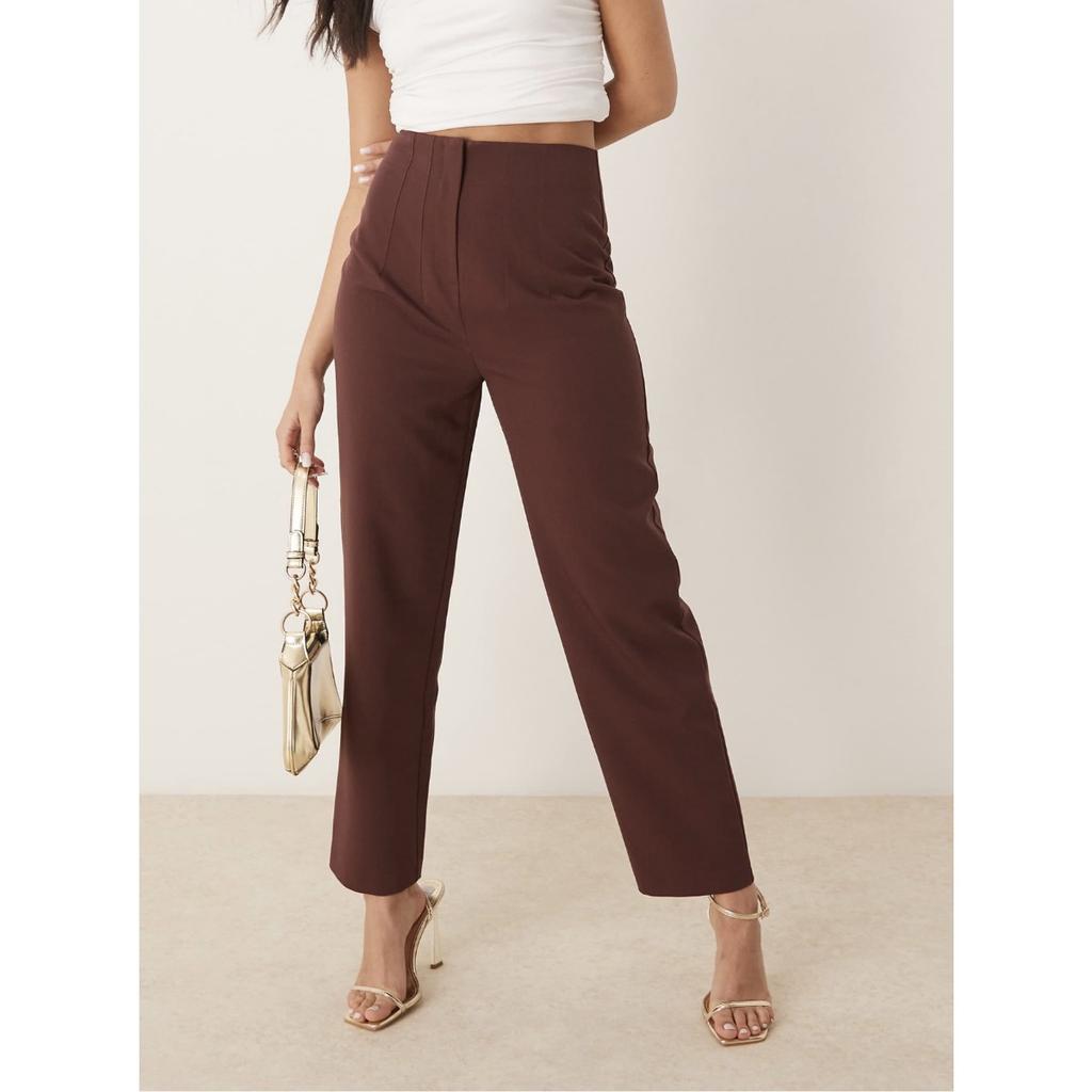 Women's High-waisted Straight Leg Trousers Casual Commute Office Pants