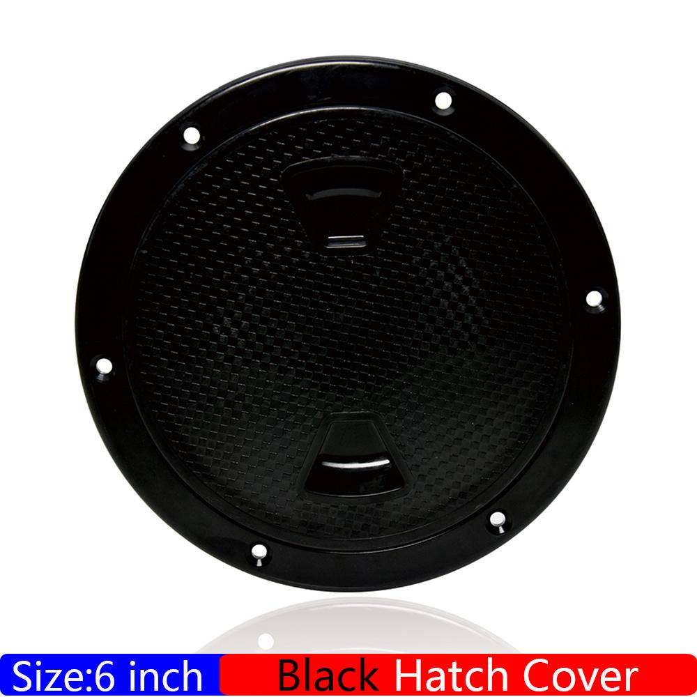 4 6 Inch Round Deck Plate Marine Boat Inspection Hatch Cover Plate Cut Out ABS Plastic Anti-corrosive Boat Deck Hatch Custom