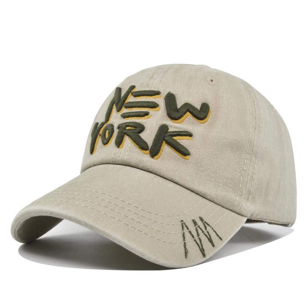 New York Baseball Caps Washed Cotton Hat For Men Women Gorras Snapback Caps Sun Protection Casquette Dad Hat Outdoors Cap
