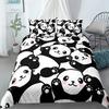 Panda Printed 2/3pcs Bedding Set Bamboo Duvet Cover for Adult Child Bedclothes and Pillowcases Comforter Covers Bed Sets King