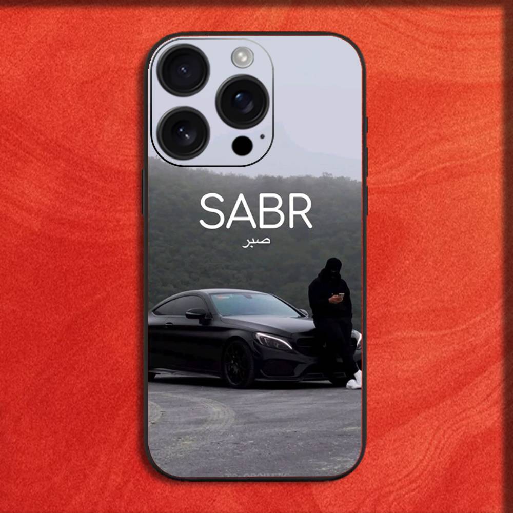 Quran Sabr Islam Patience Phone Case For iPhone 16,15,14,13,12,11,Pro,XS,Max,XR,Plus,E,Mini Black Shockproof Cover