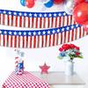 USA Flag Fringe Banner Tinsel Streamer Foil Tassel Garland For Independence Day Fourth Of July Indoor And Outdoor Decoration