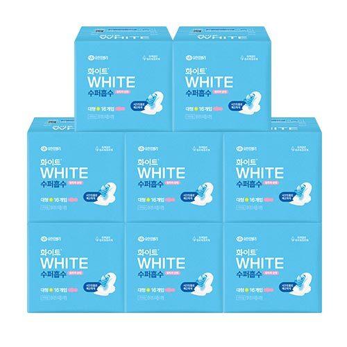 

White Super Absorbent Sanitary Napkin 8-Pack Bundle (Choose 1 of 2 Sizes) (Medium/Large) White Super Absorbent Large 16Px8