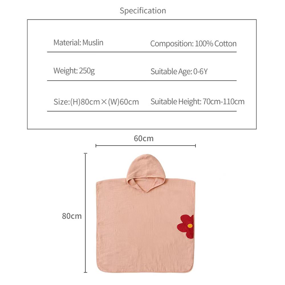 Dětská osuška s kapucí Bavlněné osušky s kapucí Ručníky do koupele na plážovou sprchu pro děti ve věku 0-6 let