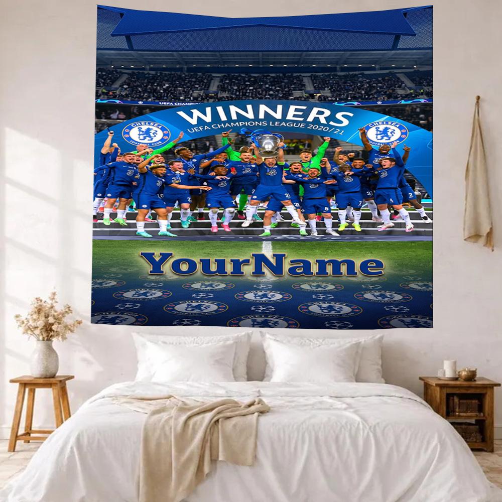Chelsea Custom Your Name Wall Decor Tapestry Art For Pet Memorial Birthdaywedding Party Backdrop Family Gift
