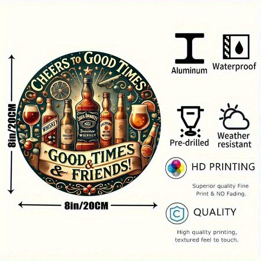 Segno in Latta Metallico Birra Decorazione Murale 20x30cm