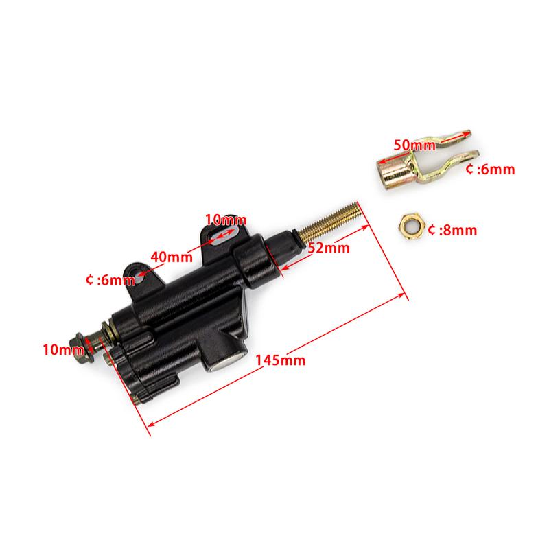 Rear Hydraulic Brake Master Cylinder Pump Chinese Motorcycle ATV Pit Dirt Bike CRF50 KLX 110 125 140 Cc