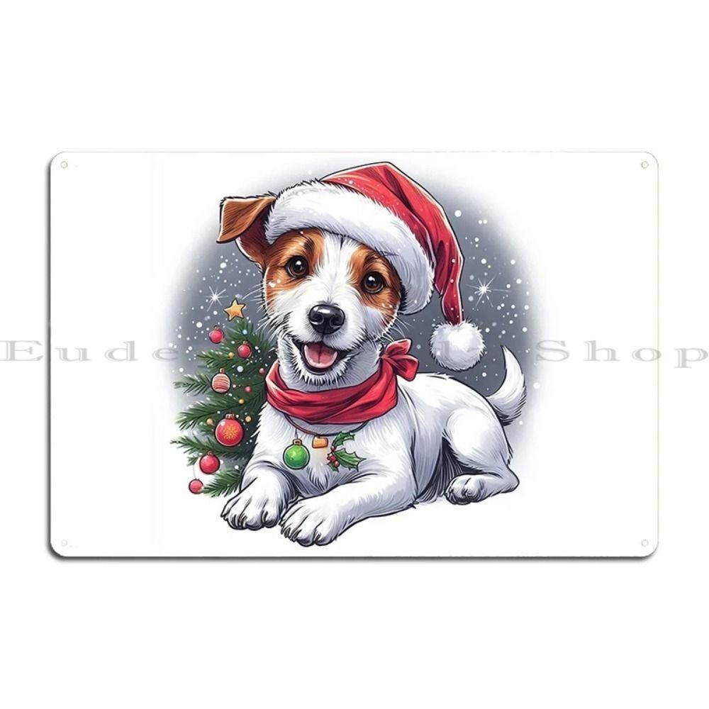 Vintage Christmas Metal Tin Sign Home Festive Wall Decor