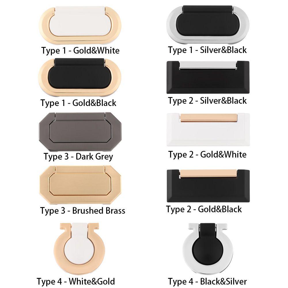 Wardrobe Zinc Alloy Furniture Hardware Door Handle Cupboard Tatami Drawer Pulls Hidden Door Knob