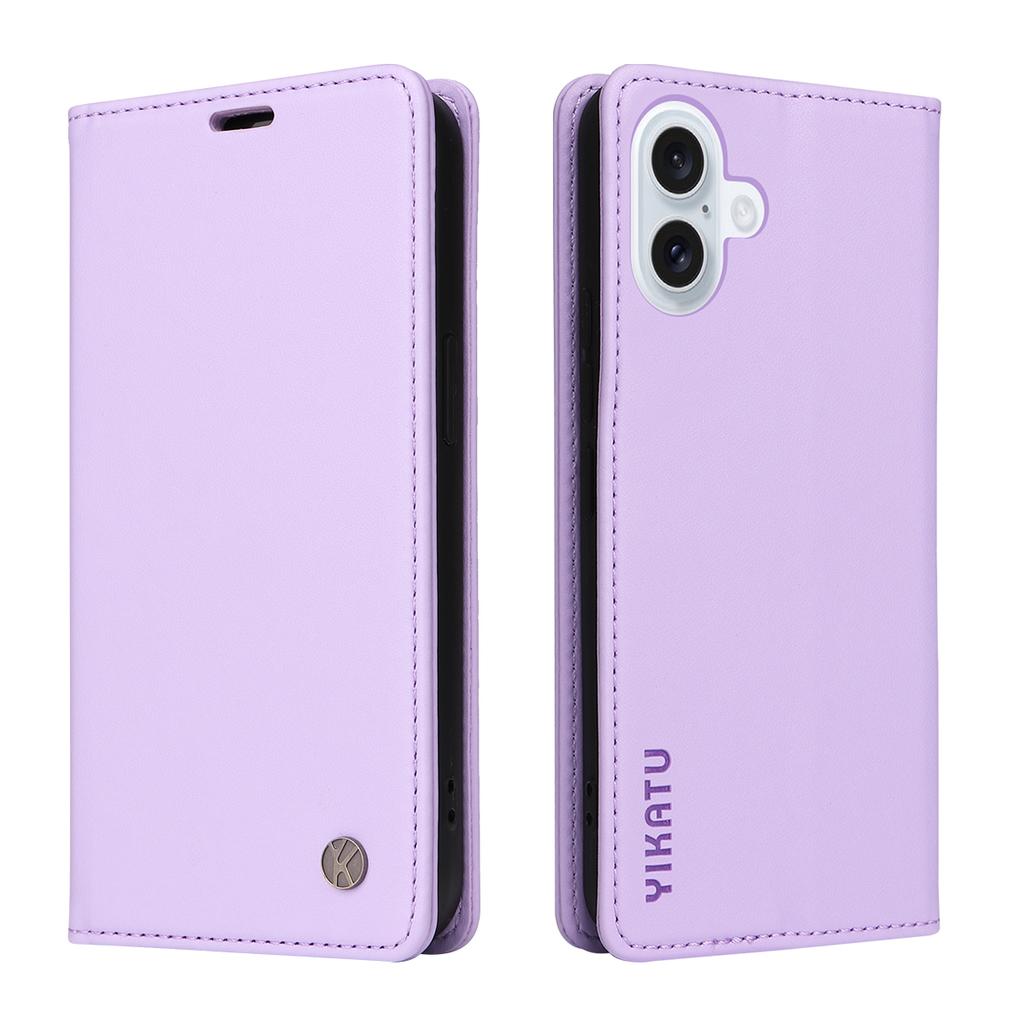 For iPhone 17 Phone Cases YIKATU Magnetic Closure PU Leather Mobile Cover