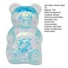 Clear Bear Squeeze Toy Anxiety Stress Relief Glitter Bear Stress Sugar Ball Sensory Toy Soft Stretchy Decompression Fidget