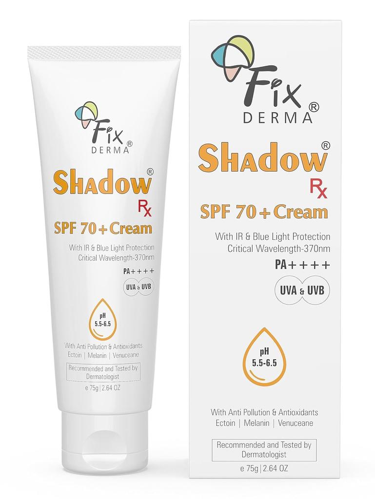 Fixderma Shadow RX Sunscreen SPF 70+ Cream 75g