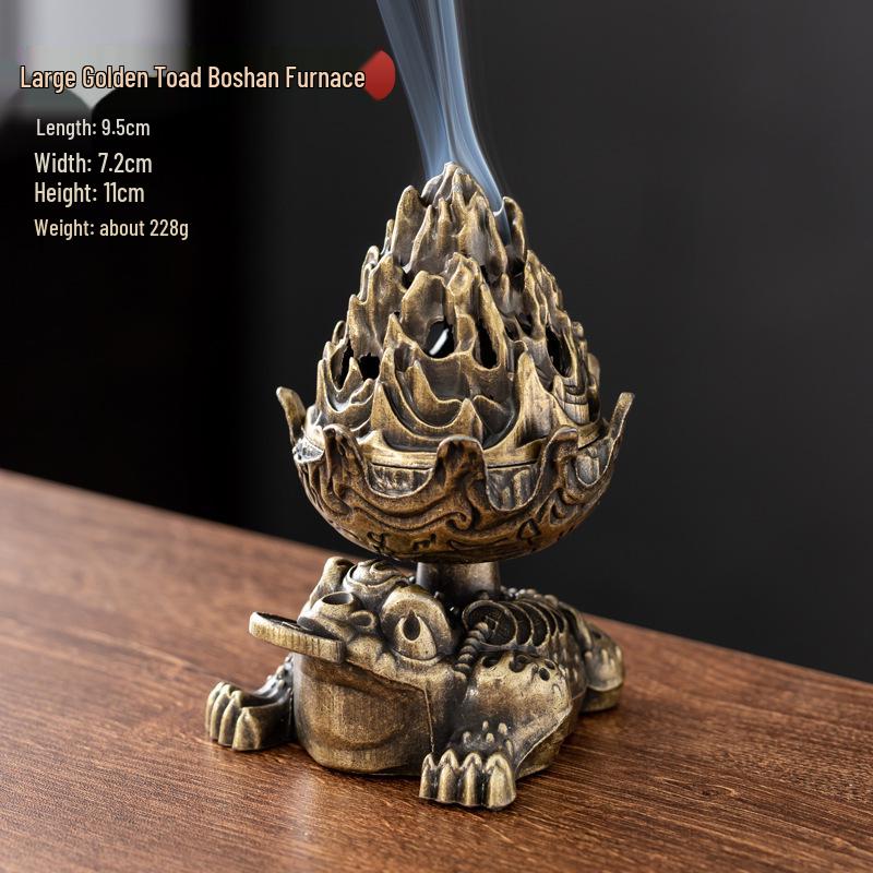 Creative Alloy Mini Indoor Incense Burner - Perfect for Homes, Hotels, and Small Decorative Spaces