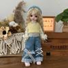 1/6 Doll Clothes Set 30cm Fashion Cute Outfits - Soft Hat+ Top+Skirt Stylish Clothing for 30cm Dolls Accessories (Only Clothes)
