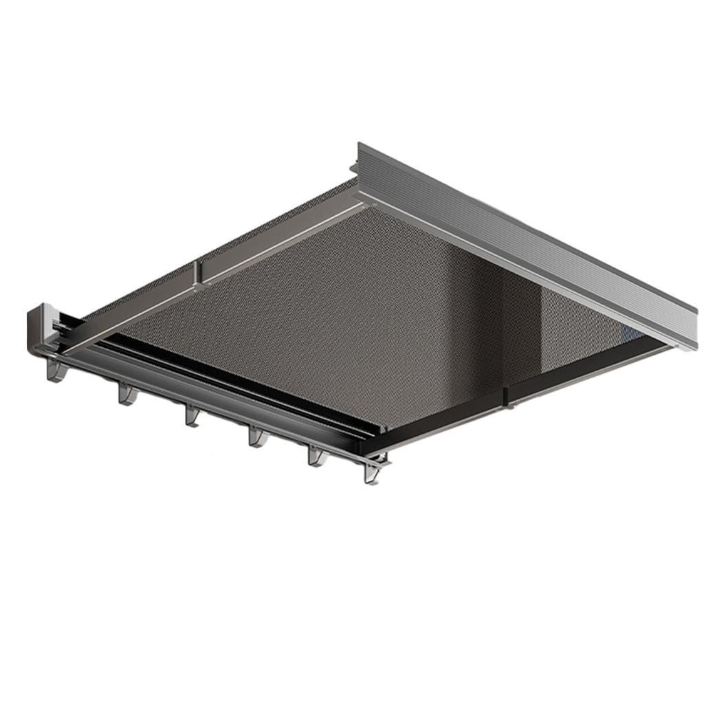 Retractable Clothes Drying Rack,Wall Mount Laundry Clothing Hanger,Aluminum Alloy Racks with Net for Socks,Underwears,1 Pack