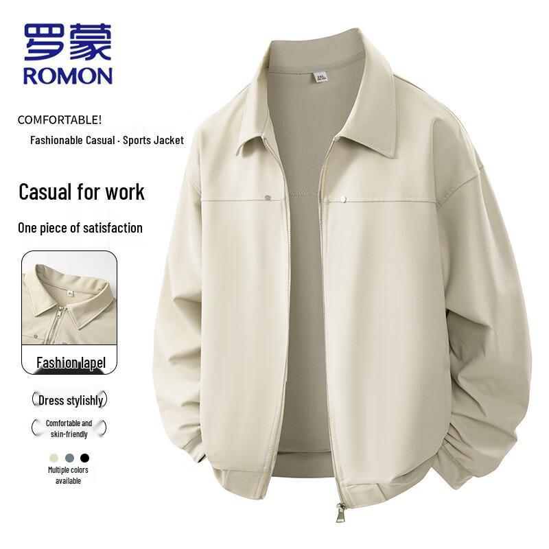 ROMON Men's Business Casual Lapel Jacket