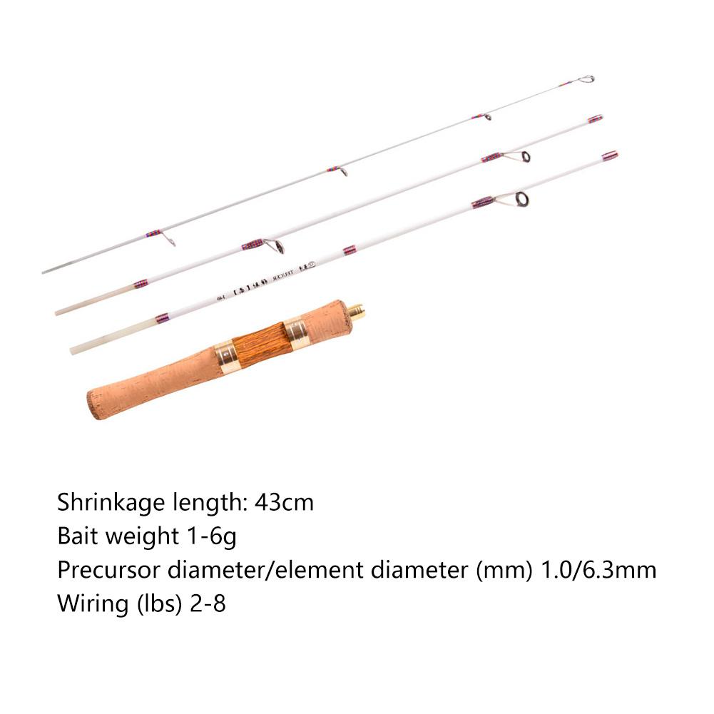 Telescopic Fishing Rod 1.0/6.3mm Mini Fishing Pole Rod Outdoor Portable Ultralight Spinning Casting Lure Rod for Lake Freshwater