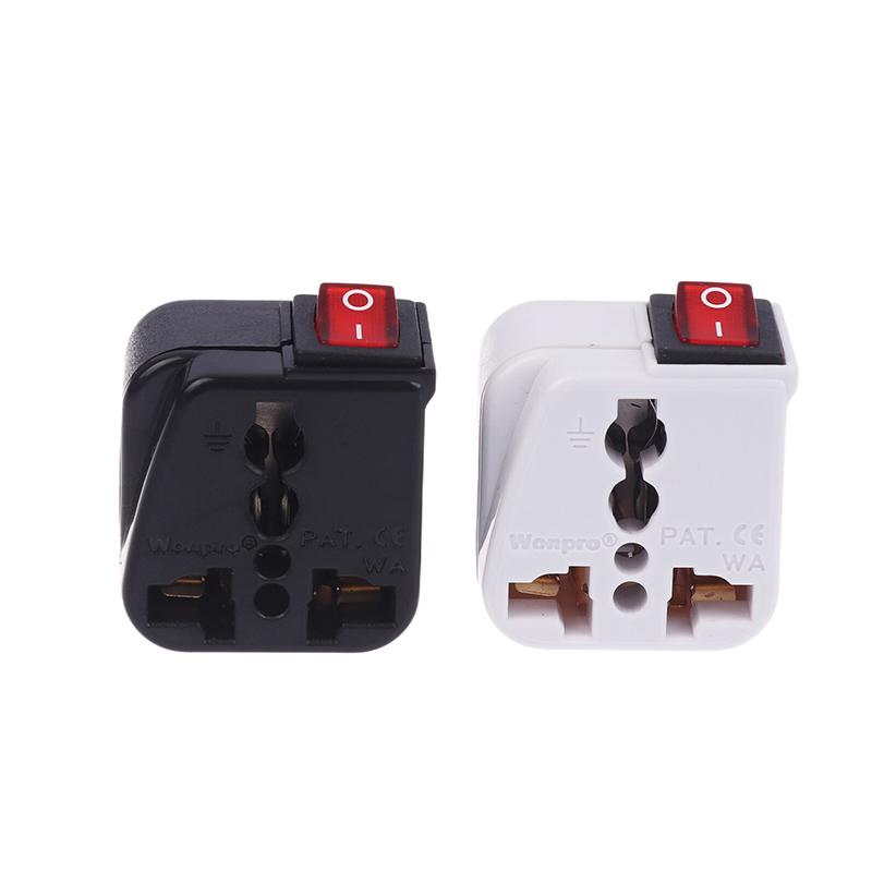 US 2-Pin Steckeradapter Konverter Ac100~250V 10A Mit Haupt Ein/Aus Schalter LED-Anzeige Wsa-6 Elektrischer Steckeradapter