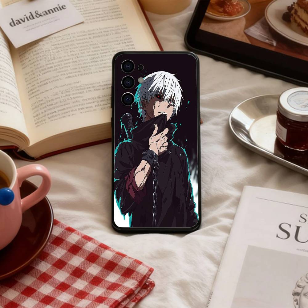 Kaneki Ken T-Tokyo G-Ghoul   Phone Case For Samsung S 25,24,23,22,30,21,10,9,Ultra,Plus,Lite,FE,4,5 G Soft Black Case