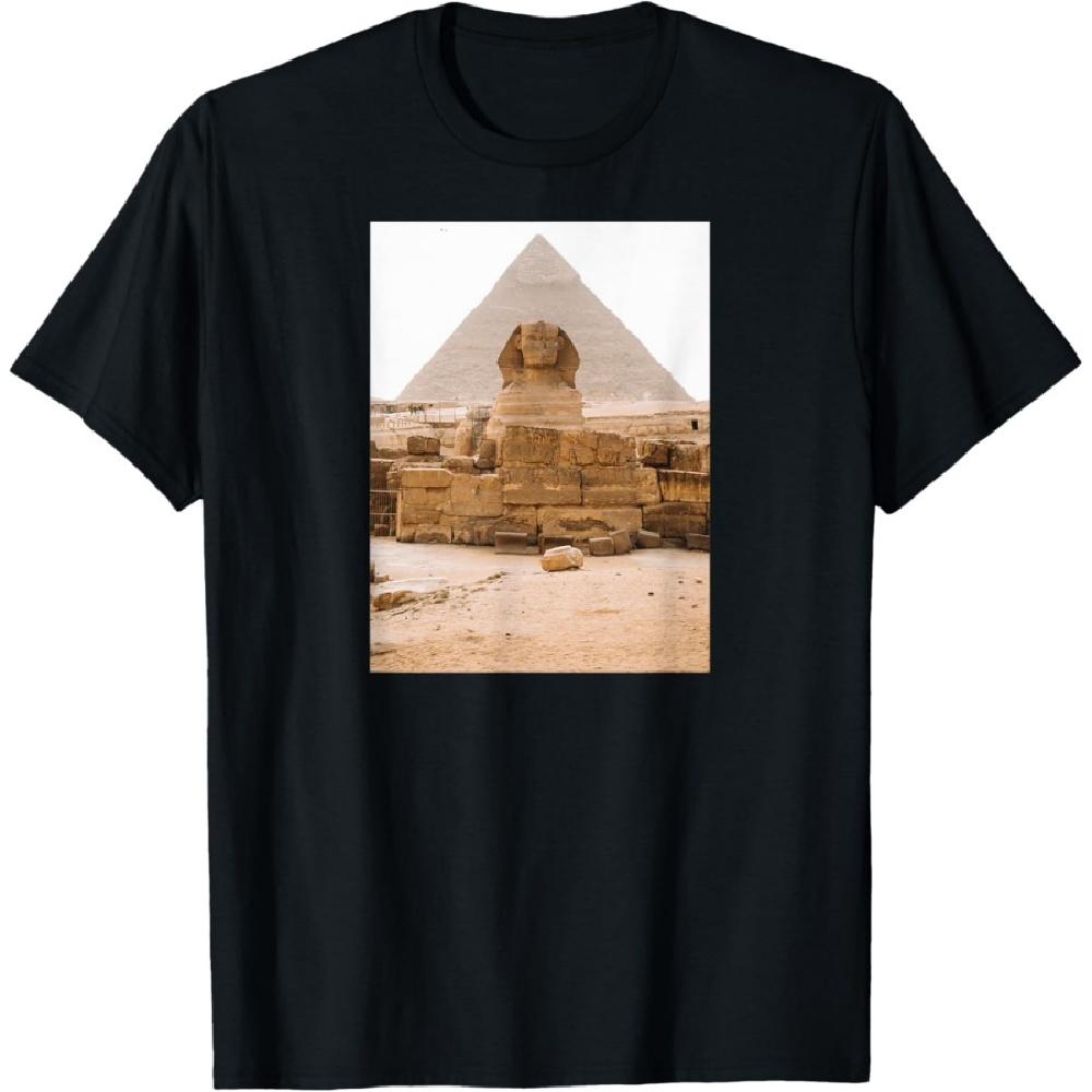 

Ancient Egyptian Pyramids and Great Sphinx of Giza Nile T-Shirt S