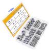 180Pcs Nylon Lock Nut Set DIN985 Lenny Metal Lock Nut Box M3M4M5M6-M12