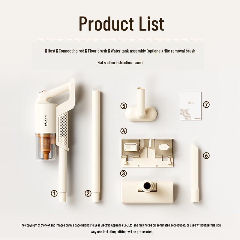 Bear Handheld Wired Vacuum and Mop Cleaner