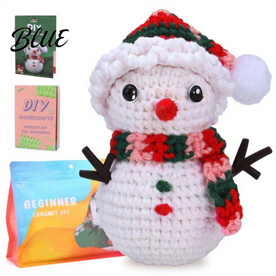 Multifunctional Christmas Crochet Handmade Jewelry Material Bag Beginners DIY Kit for with Realistic Supplies Hooks