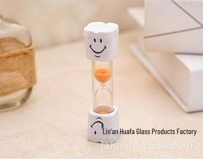 Smiling Face Plastic Hourglass Toy for Kids - 1/2/3/5/10 Minute Timer оранжевый