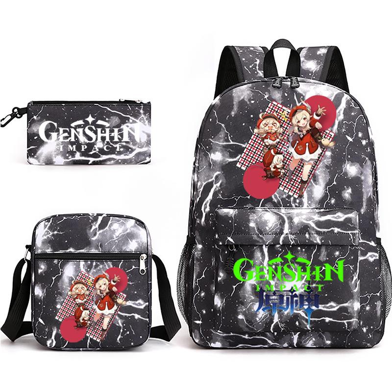Yuanshen Backpack 3 Pieces/set Girls Boys Travel Shoulder Bag School Backpack