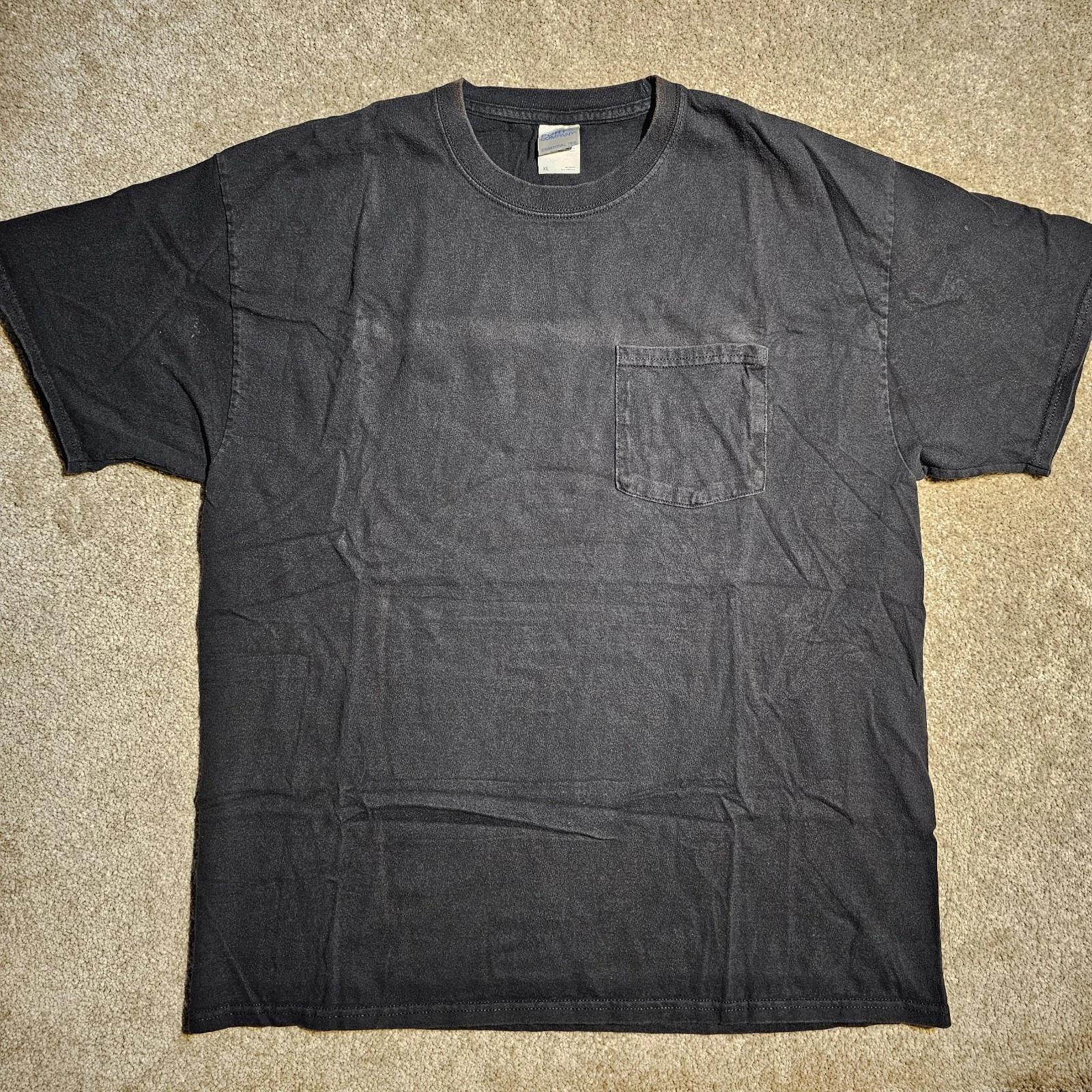 Vtg 90s Y2k Faded Black Traffic Control Mens XL T-shirt Thrashed Graphic Indie 2XL