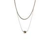 2024 new non-fading laminated double-layer necklace temperament advanced design 2024 collarbone niche new model