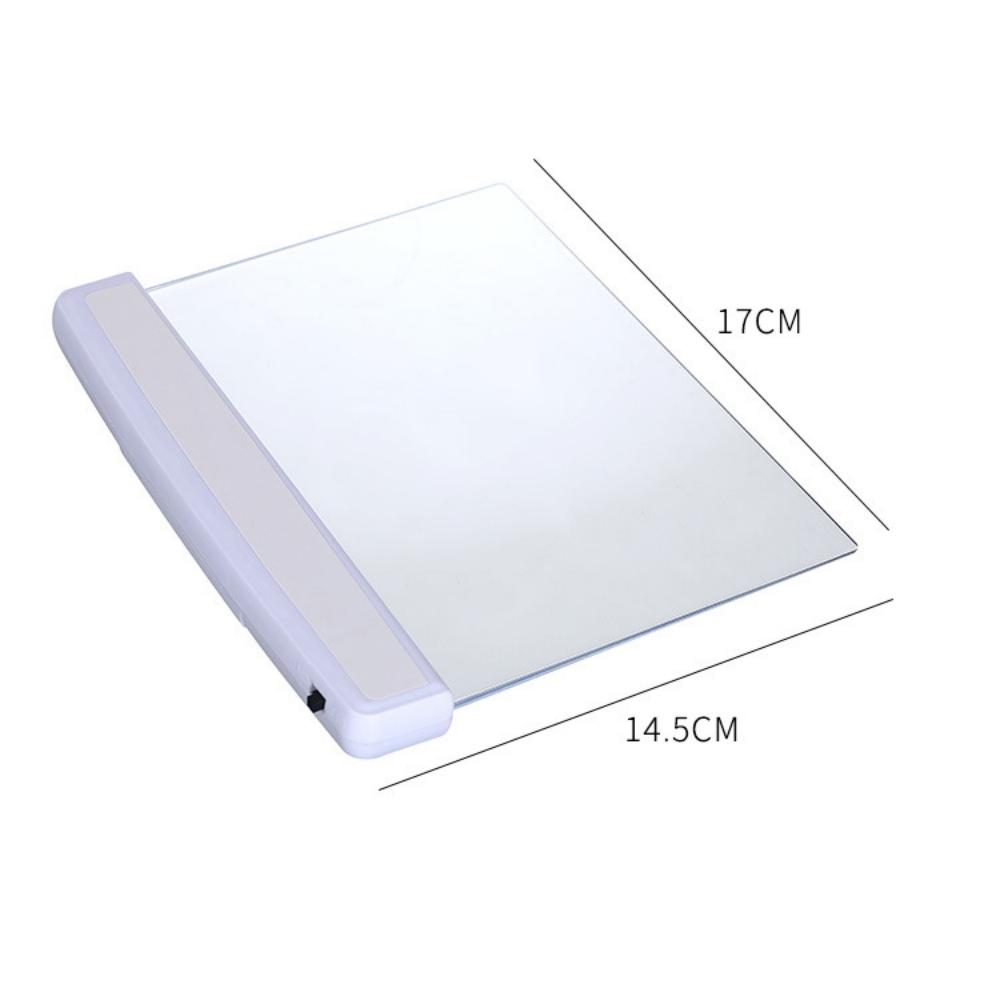 1PC LED Flat Panel Night Vision Reading Light Portable Eye Protection Energy Saving Reading Light Student Night Reading Light