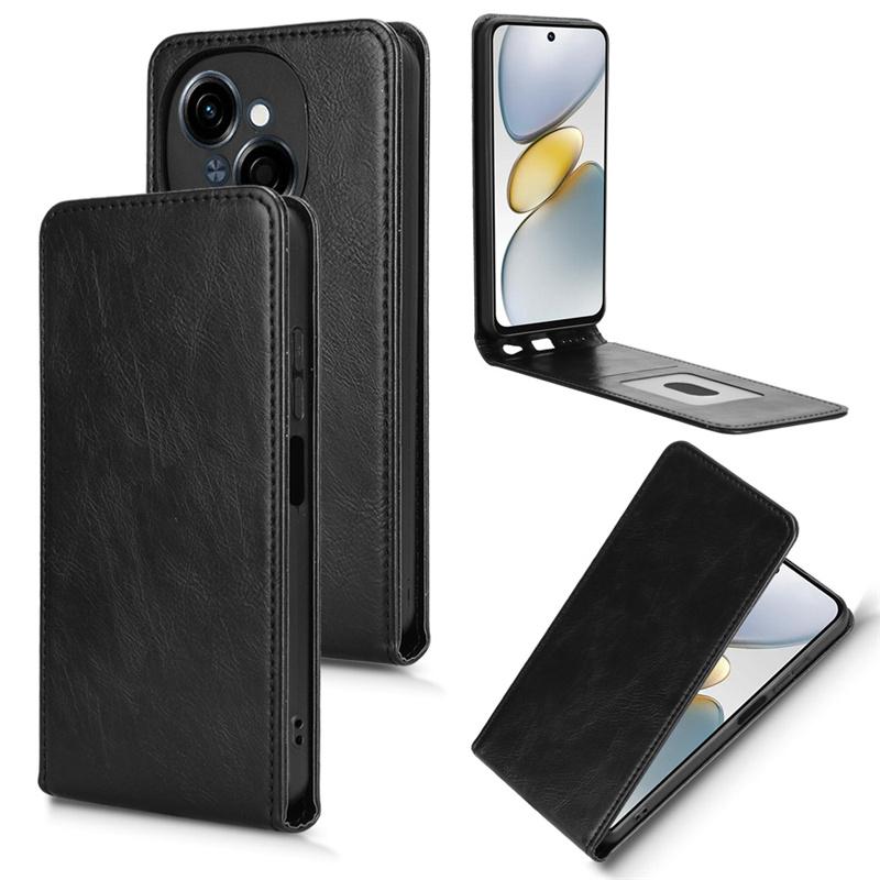 For Tecno Spark Go  Go1 Business Flip Vertical Case Retro Skin-friendly Full Cover Card Holder For Tecno Pop 9 4G Phone Bags