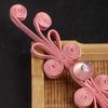 5 Pair New Chinese Hanfu Plate Button Jade Bead Four Wel Butterfly Button Chinese Style Hand Woven Button Qipao Decorative