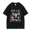 2025 Summe Dean Winchester Actor Graphic TShirt Unisex Fashion Retro Short Sleeve Tshirts Unisex 100 Pure Cotton Printed Tshirt