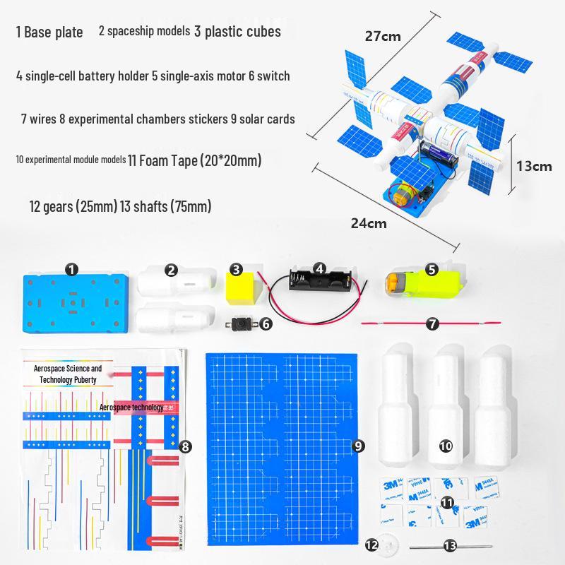Mini Space Station Model for Kids' Cognitive Learning and Astronomy Experiments