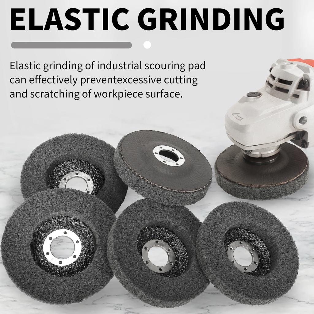 DBSAFE 4 4.5 5 Inch Nylon Fiber Flap Polishing Wheel Disc 800 Grit For Angle Grinder Wood Metal Buffing