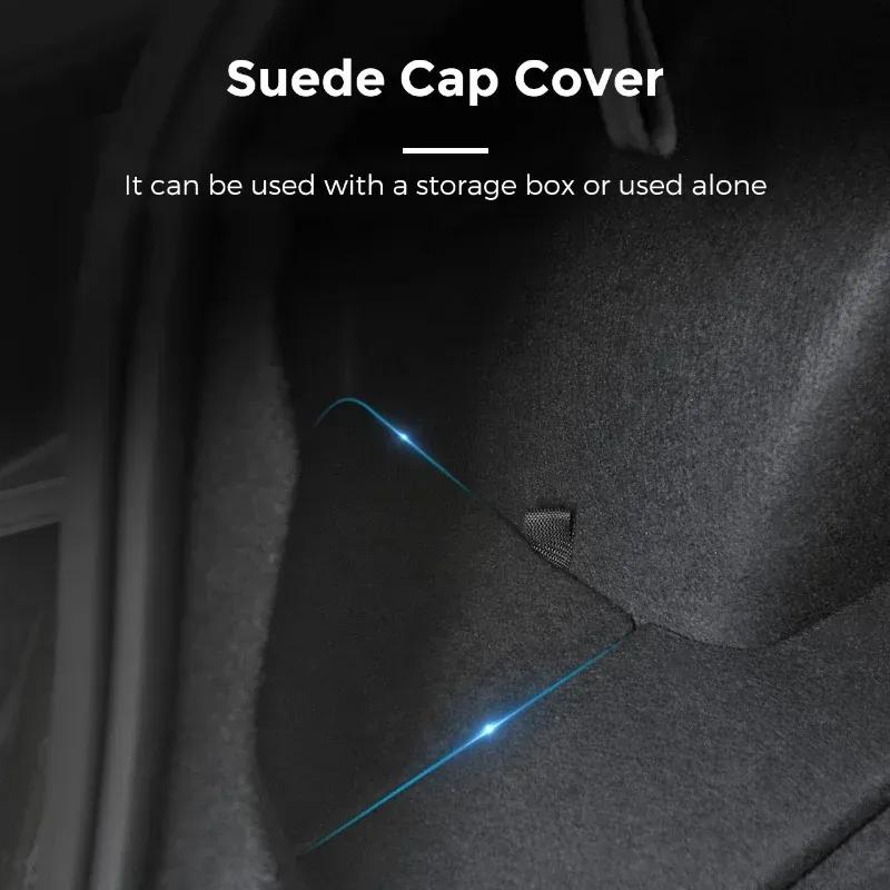 For Tesla Model Y Launch Juniper 2025+ Rear Trunk Side Storage Lids Covers with Drawstring Organizer Berlin/Austin Accessories