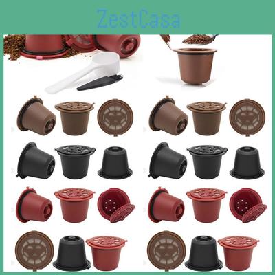 Refillable Plastic Capsule Coffee 36pcs Reusable Filter Cup For Herbruikbare Hervulbare Nespresso Machine Capsule Coffee Filter