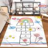 Colorful Hopscotch Rug for Kids' Playrooms Carpet for Home Sofa Bedroom, Gift