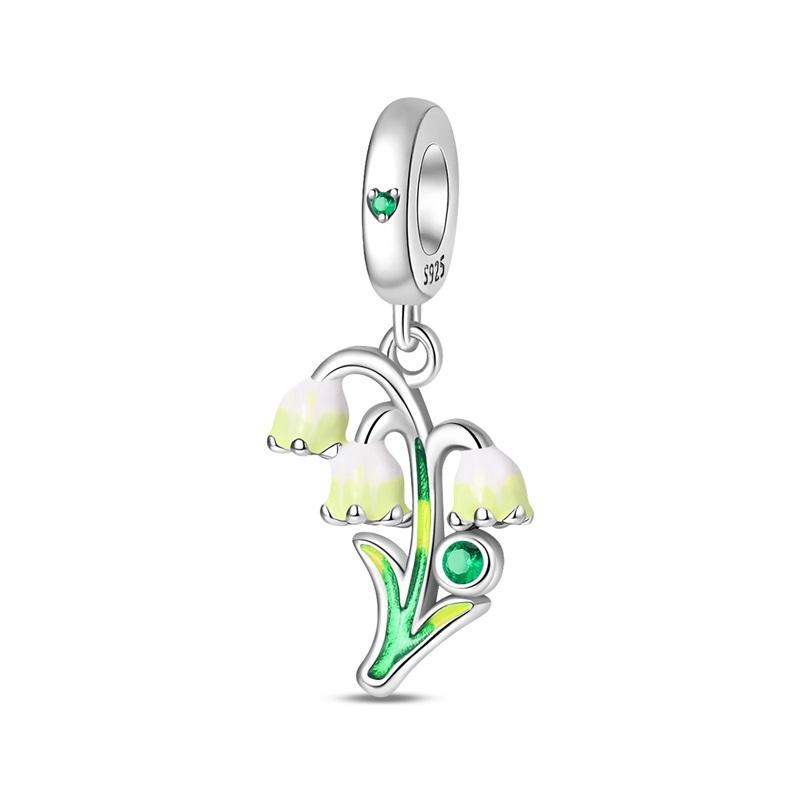 925 Silver Green Series Longing For The Tree Of Free Life Charms Beads For Women Fit Bracelet DIY Jewelry Gift