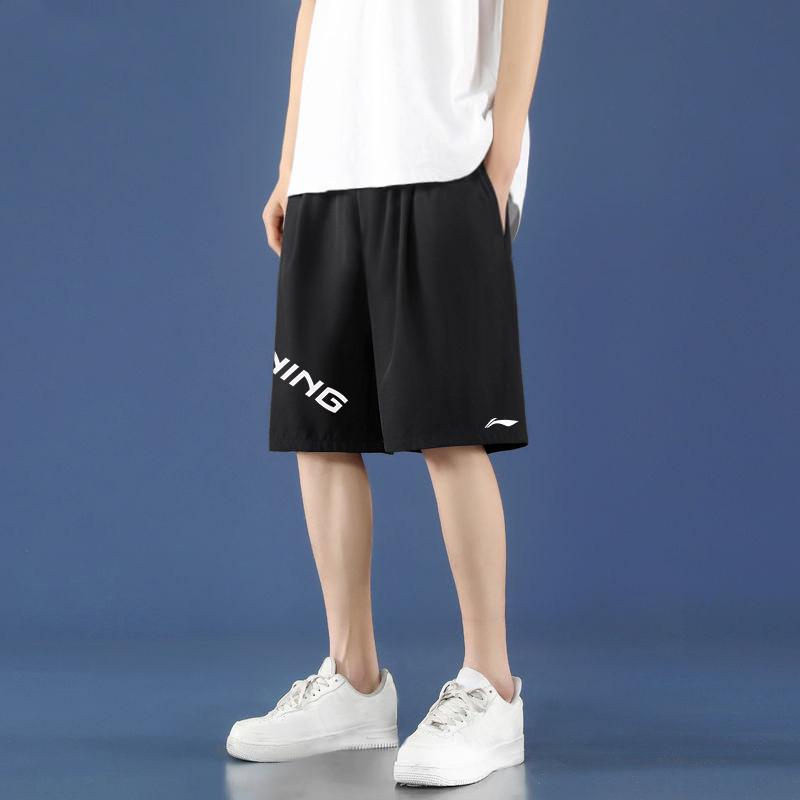 Li Ning Sports Loose Quick-Dry Breathable Five-Point Casual Shorts Unisex Shorts YKSU087-1
