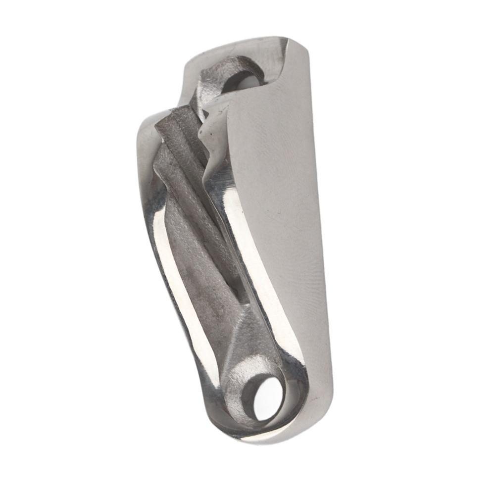 Silver Rope Line Clamp 316 Stainless Steel Rope Cam Cleat Boat Clam Cleat Sailing Equipment