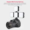 6500K LED Video Light Camera Pocket Lights Fill Lamp with 3 Cold Shoe Portable Photography Lighting for DJI Sony DSLR Canon Cameras