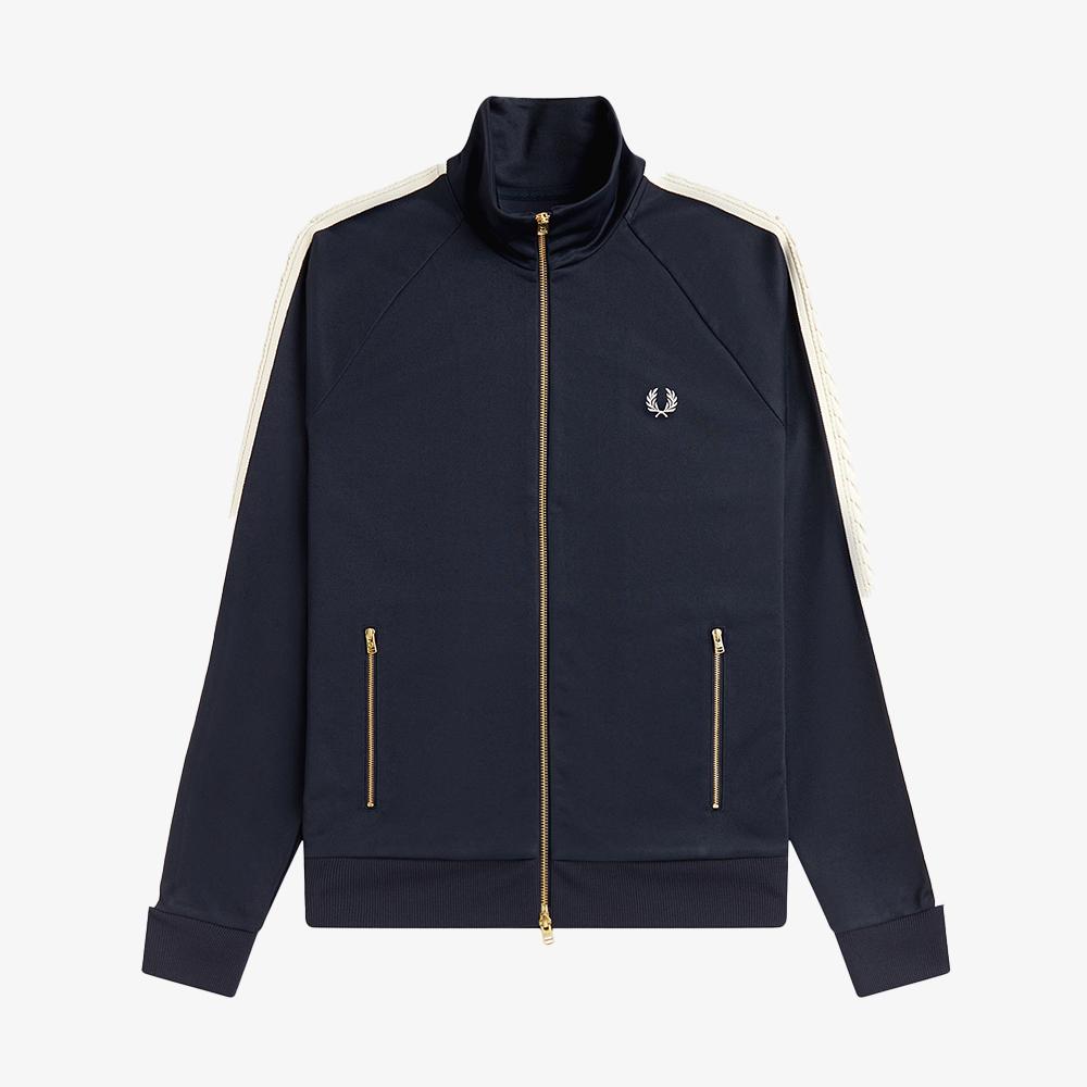 Fred Perry [Sharp] Cable Tape Track Jacket - Navy Afpm2612331-608
