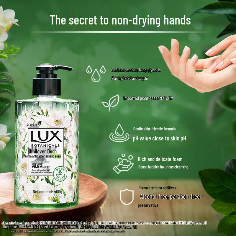 LUX Scented Antibacterial Hand Wash Duo Pack (Freesia & Cherry Blossom)