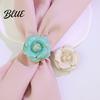 Sweater Scarf Brooch Button Camellia Shape Alloy with Glossy Glaze