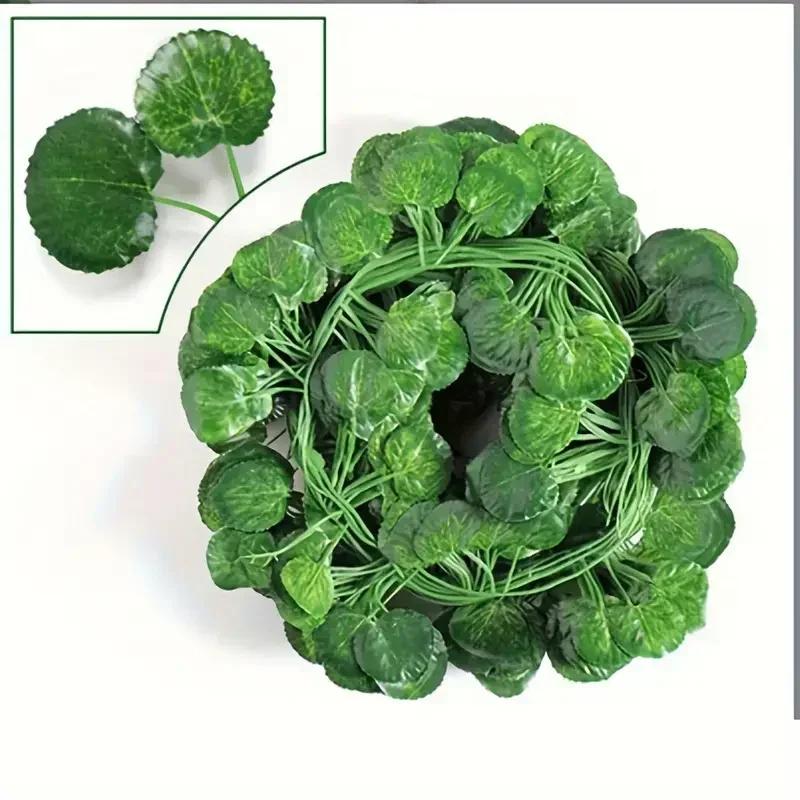 2/100M Silk Leaves Fake Creeper Green Leaf Ivy String for Home Decor Hanging Garland Artificial Plants Wedding Decoration