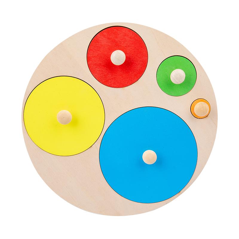 1 Stück Holz Bunt Formerkennung Handgreifbrett Spielzeug Mehrere Größen Puzzle Einlegeplatten Geeignet Für Kinder Ab 3 Jahren